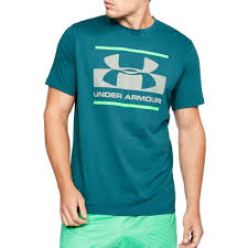 Details About Under Armour Mens Ua Blocked Sportstyle Logo T Shirt Tee Top Blue Sports Gym