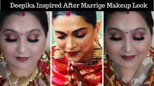 newly married deepika inspired makeup