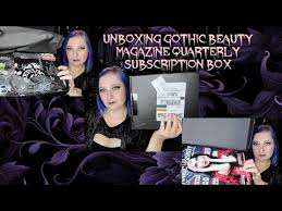 unboxing gothic beauty magazine