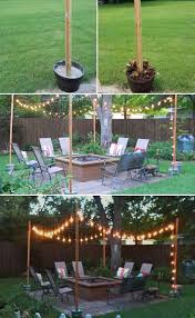 How To Create Patio String Lighting With Diy Pole Homedesigninspired