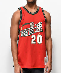 Mitchell Ness Payton Sonics Chinese New Year Basketball Jersey