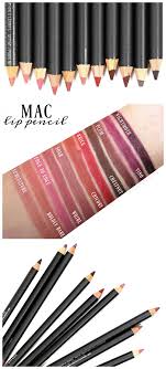 mac lip pencil swatches review