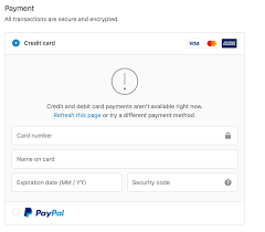 If you would like to place an order and pay using a credit card, simply choose that option at check out, and upon confirmation, you will be sent an invoice to your email. Solved Customers Unable To Checkout Credit And Debit Card Payments Aren T Available Right Now Shopify Community