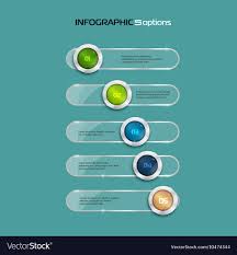 Steps Horizontal Infographic Element Royalty Free Vector