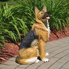 German Shepherd Dog Statue 23in H