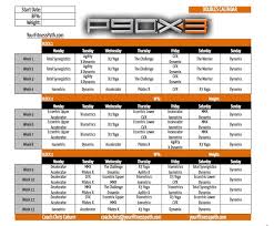 p90x3 calendar your fitness path