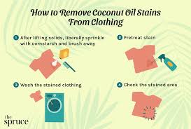 remove coconut oil stains from clothing