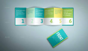 Six Fold Brochure Template 6 Panel Standard Types Size In