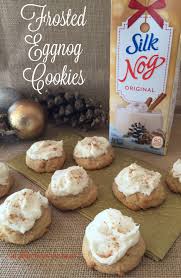 frosted eggnog cookies