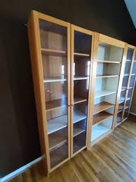 Used Wood Bookcase With Transpa