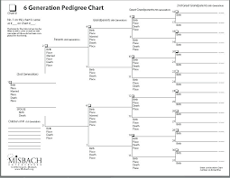 Free Pedigree Chart Template Genealogical Charts Download