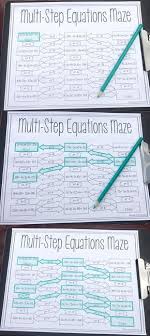 solving multi step equations worksheet