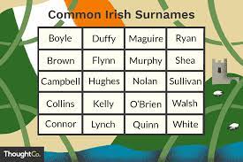 the 50 most common irish surnames