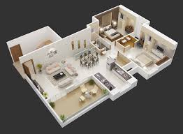Bedroom 3d Floor Plans Architecture
