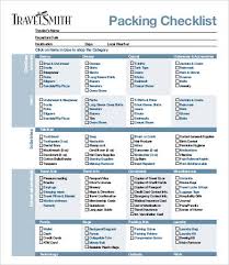 Packing Checklist 11 Free Word Pdf Documents Download