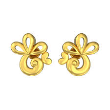 light weight gold simple gold earring