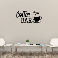 Coffee Bar Wall Decal Quote Pantry Wall