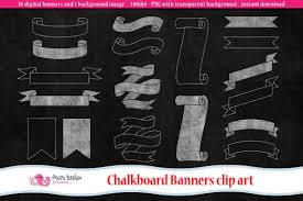 chalkboard banners clip art by polpo