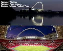 The stadium hosts major football matches including the fa cup final and home matches of the tottenham hotspur. Wembley Stadium Populous England National Wembley Stadium England National Football Team