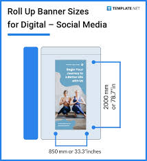 roll up banner size dimension inches