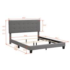 uhomepro queen bed frame with headboard