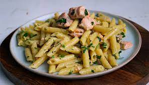 Italian Salmon Pasta Recipe gambar png