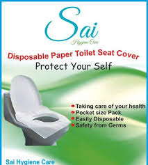 White Disposable Paper Toilet Seat