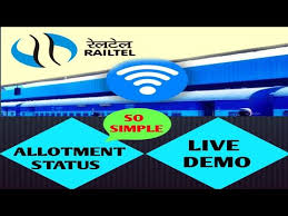 Railtel allotment status is not available at this time. P1ve477myemxnm