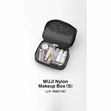 muji makeup tool nylon makeup box