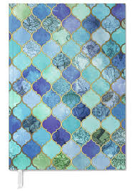 cobalt moroccan tile pattern personal