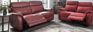 leather 3 seater electric reclining