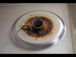how to clean burnt on grease from a