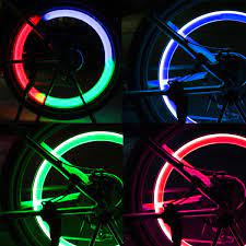 Sıcak Satış Fantezi Yanıp Sönen Led Bisiklet Bisiklet Bisiklet Tekerlek Tel  Lastik Parlak Jant ışığı Lambası