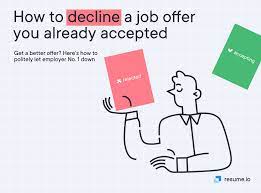 how to decline a job offer if you