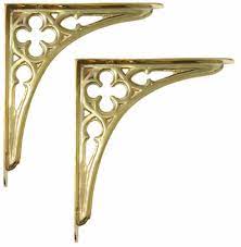 Pair 8 20cm Small Solid Brass