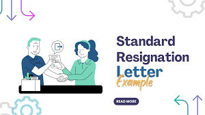 standard resignation letter exle