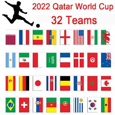 40ft 2022 Qatar World Cup 32 Team Flag Football Banner Bunting Bar  Decoration UK | eBay