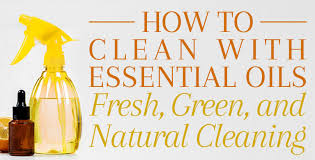 how to clean with essential oils
