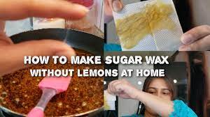 how to make sugar wax without lemons at