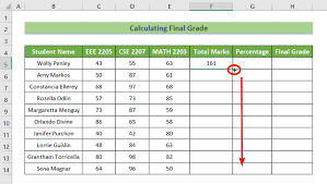 how to calculate final grade in excel