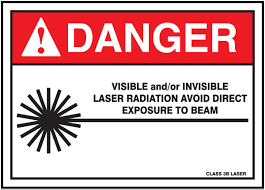 visible invisible laser avoid direct