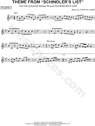 It's completely free to download and try the listed violin sheet music, but you have to delete the files after 24 hours of trial. Theme From Schindler S List From Schindler S List Sheet Music Trumpet Solo In G Minor Download Print Sku Mn0106370