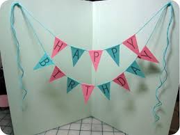 How To Diy Creative Happy Birthday Banner And Balloon Card