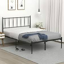 full size metal platform bed frame with