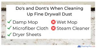 to clean drywall dust from wood floors