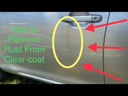 how to remove rust stains on your cars