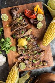 grilled skirt steak with mojo mustard
