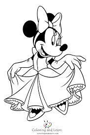 minnie mouse coloring pages free
