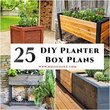25 Free Diy Planter Box Plans To Build
