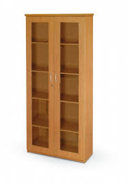 stationary cabinet with glass doors